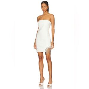 CINQ À SEPT 
Rhinestone Fringe Sammy Mini Dress